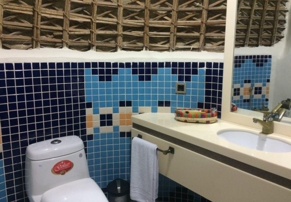 سرویس بهداشتی هتل سنتی کپری قلعه گنج